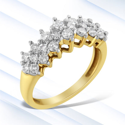10K Yellow Gold Round Diamond Ring (1 cttw, J-K Color, I1-I2 Clarity) Bids.com