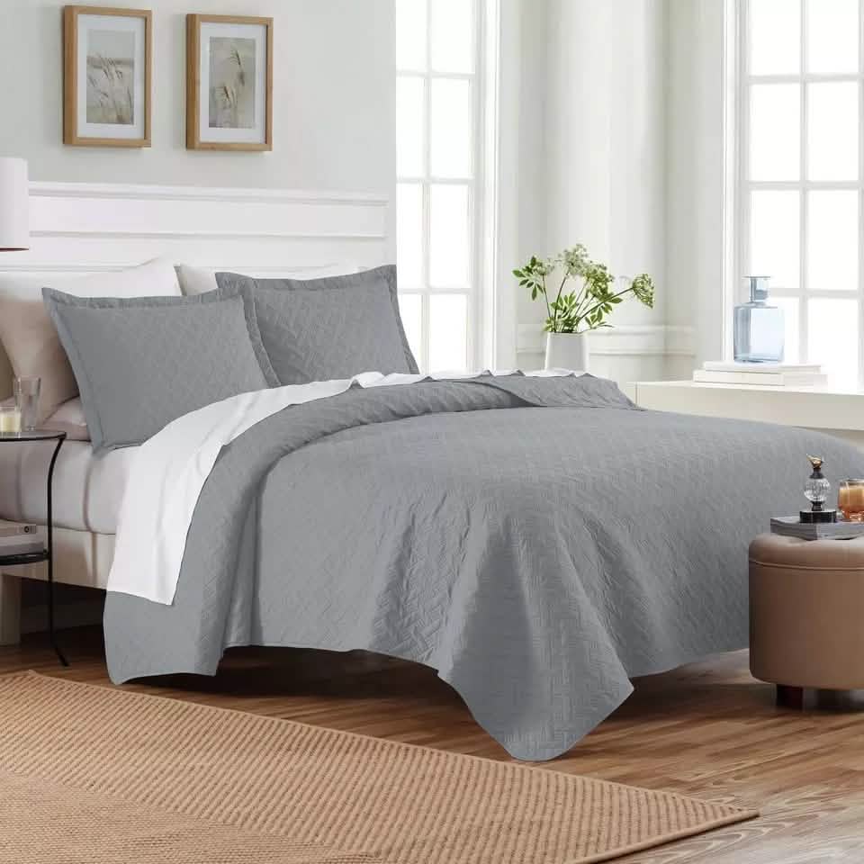 3-Piece: Dan River Basket Pinsonic Quilt Set DailySale