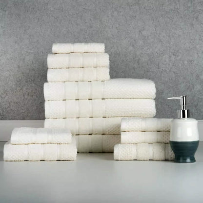 12-Piece: Bibb Home Egyptian Cotton Towel Set DailySale