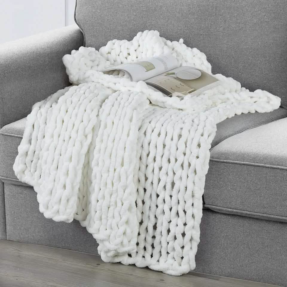 50" X 60" Kathy Ireland Chunky Chenille Plush Throw DailySale