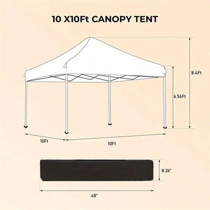 Outdoor 10X10 Ft. Pop Up Gazebo Canopy Tent with Removable Sidewall with Zipper DailySale
