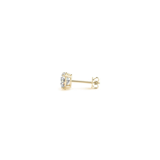 1/2 cttw Lab Grown Round Diamond Stud Earrings 14k Yellow Gold (G/VS2) Bids.com