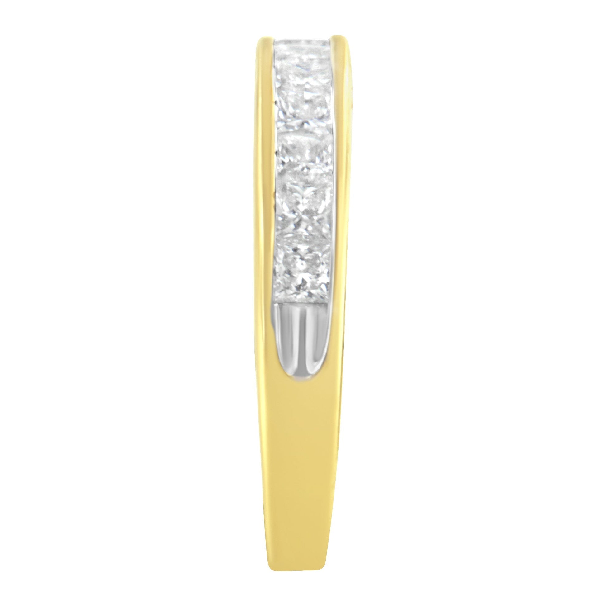 14KT Yellow Gold Diamond Channel Band Ring (1 cttw, H-I Color, SI2-I1 Clarity) Bids.com