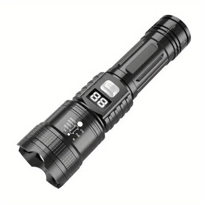 Ultra-Bright Tactical LED Flashlight – 3 Modes, USB Rechargeable, 600 Lumen, Outdoor, Hiking & Camping DailySale