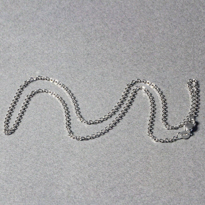 14k White Gold Diamond Cut Cable Link Chain 1.5mm Bids.com