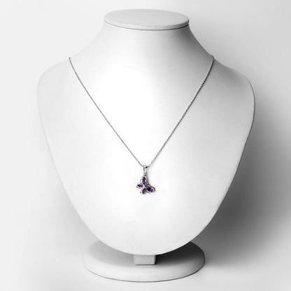 0.60 Carat Genuine Amethyst .925 Sterling Silver Pendant Bids.com