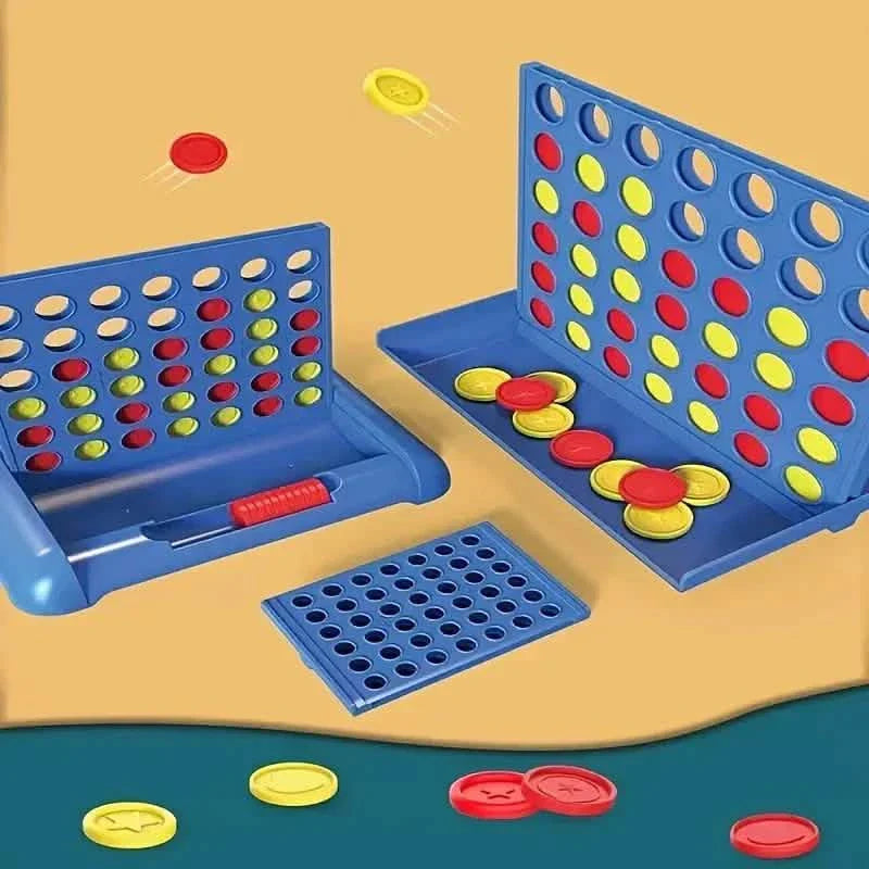 3D Classic A Row Chess, Foldable Board Line Up 4 Game DailySale