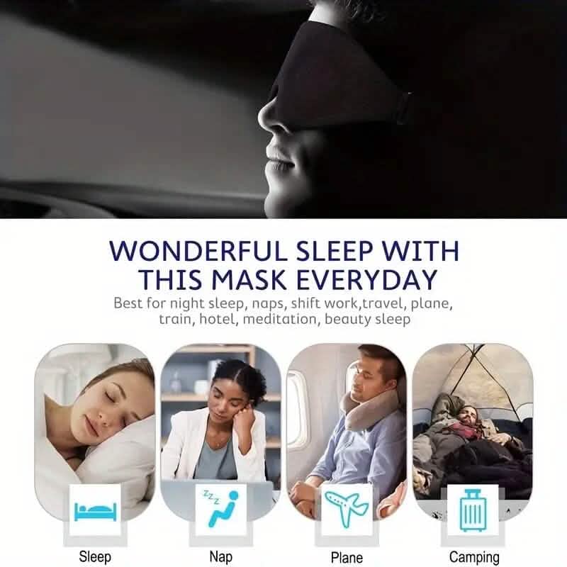 3D Contoured Cup Sleeping Mask and Blindfold DailySale