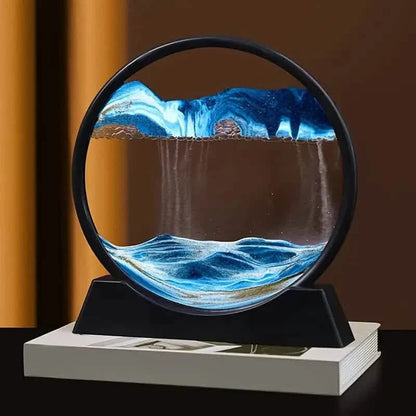 3D Deep Sea Moving Sand Art, Relaxing Kinetic Sandscape Art Table Desktop Decor DailySale