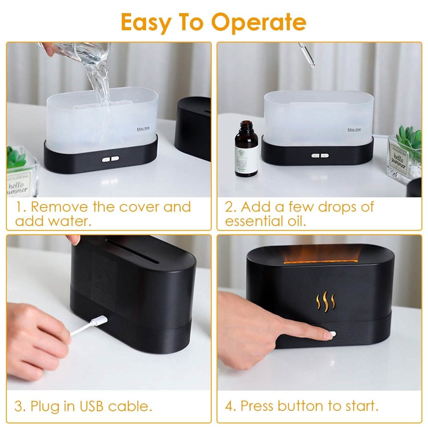 3D Flame Air Humidifier DailySale