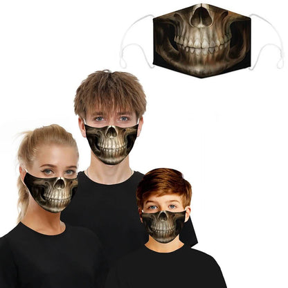 3D Halloween Special Scary Faces Reusable Face Masks DailySale