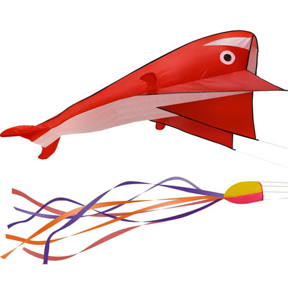 3D Kite Huge Frameless Soft Parafoil Giant Dolphin DailySale
