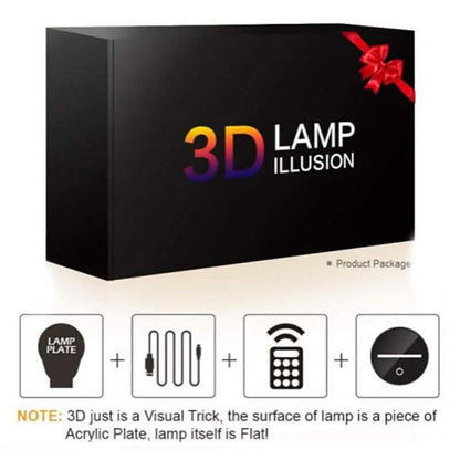 3D LED 7 Color Unicorn Table Lamp DailySale