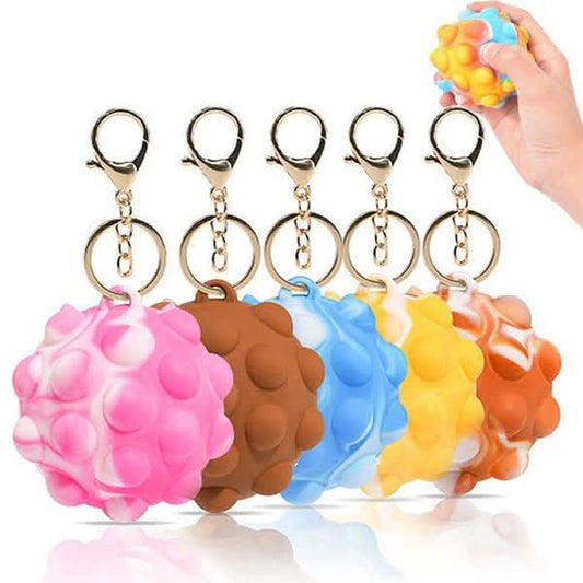 3D Pop Ball Fidget Toy Keychain Stress Reliever For Children and Adults DailySale