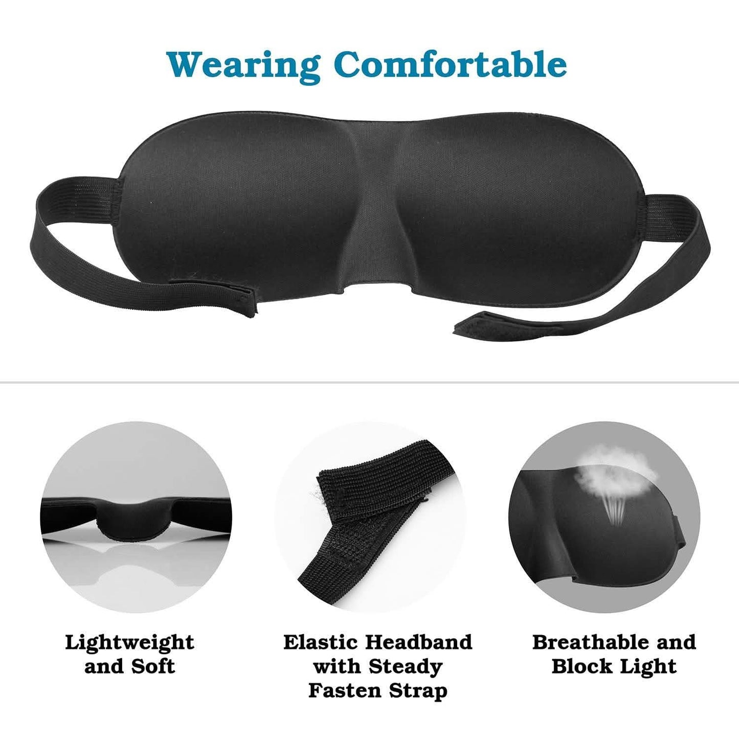 3D Soft Blindfold Sleeping Eye Mask DailySale