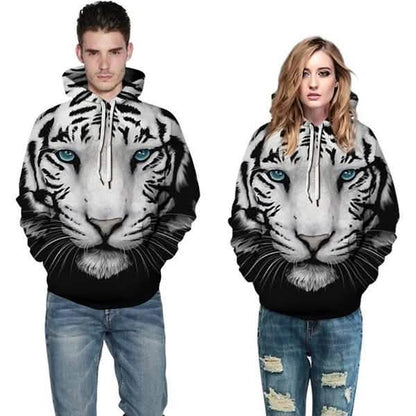 3D Tiger Print Unisex Sweatshirts DailySale