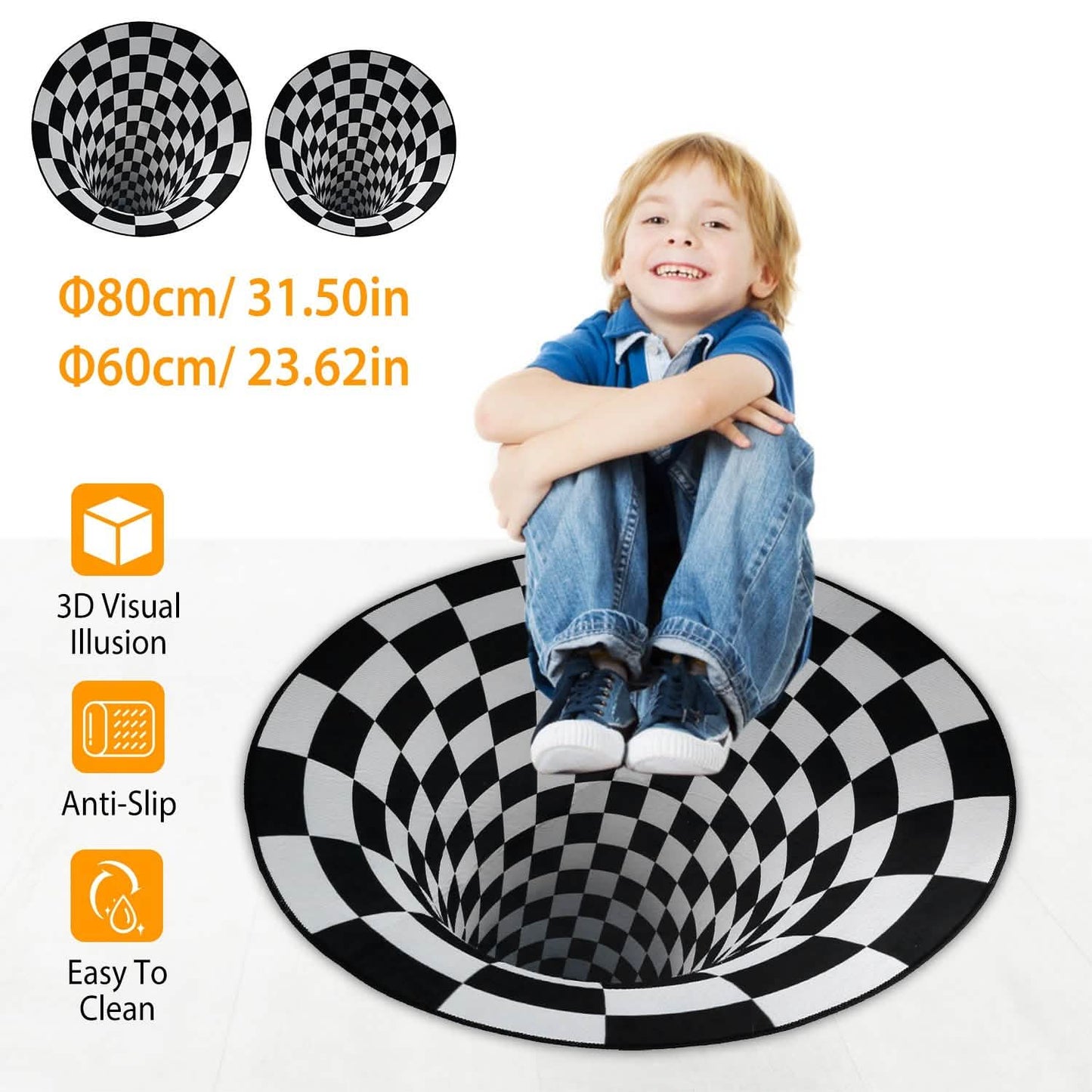 3D Visual Floor Area Anti-Slip Mat DailySale