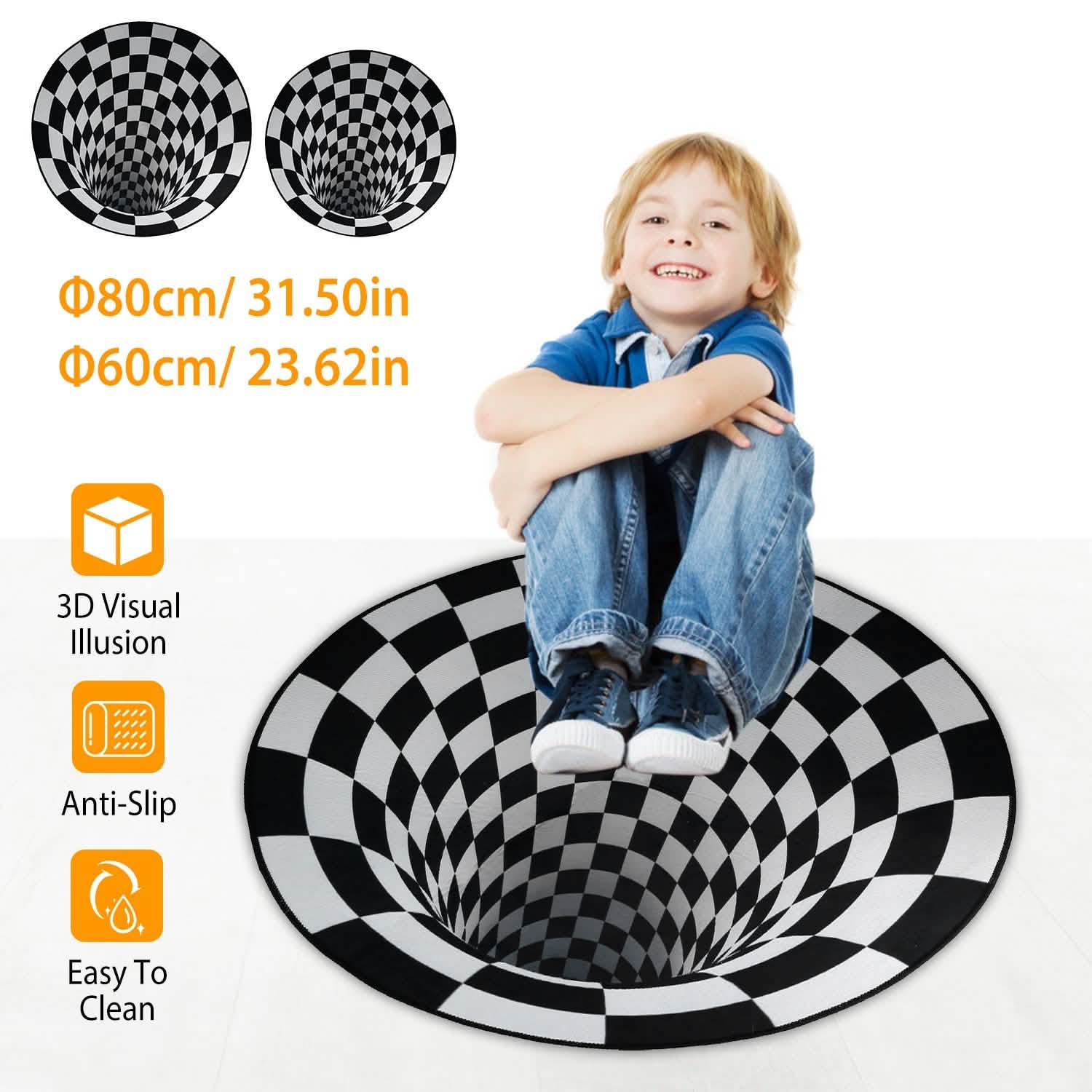 3D Visual Floor Area Anti-Slip Mat DailySale