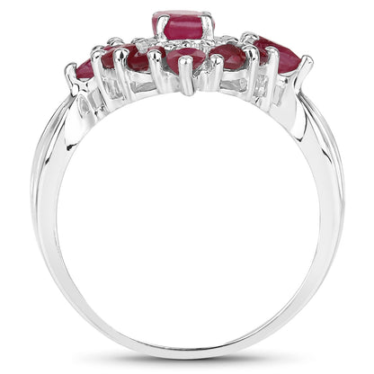 2.89 Carat Genuine Ruby .925 Sterling Silver Ring Bids.com