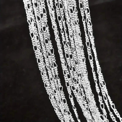 Exquisite Copper Necklace Chain, 16–30in Adjustable, 925 Silver Plated DailySale