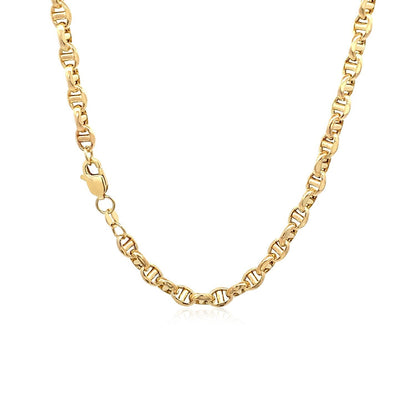 4.5mm 14k Yellow Gold Anchor Chain Bids.com