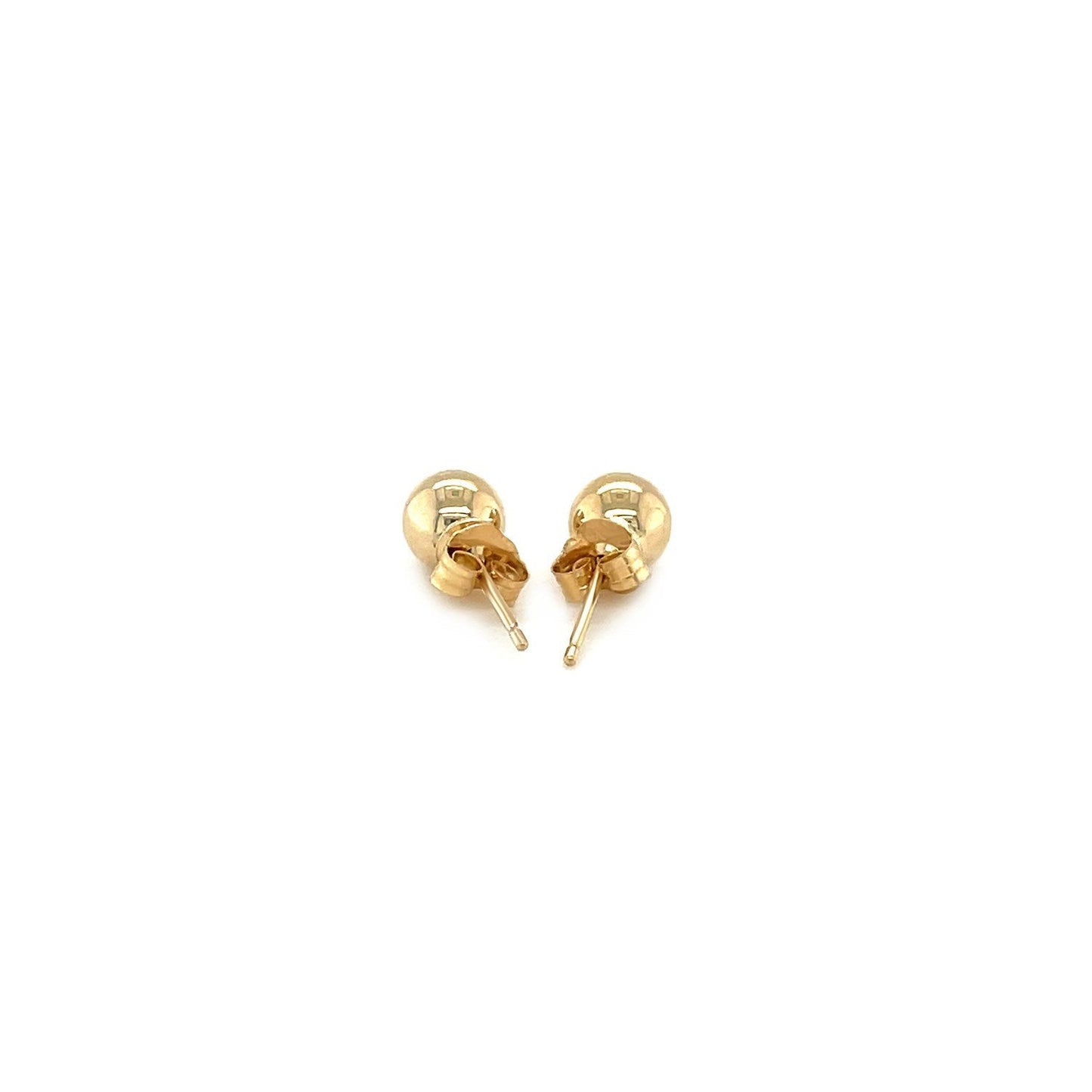 14k Yellow Gold Round Stud Earrings (5.0 mm) Bids.com