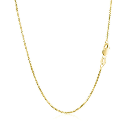 14k Yellow Gold Octagonal Box Chain 1.0mm Bids.com