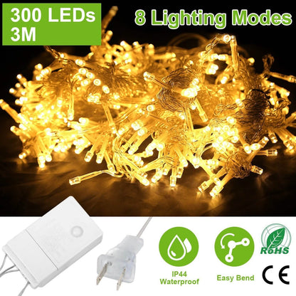 3M 300 LEDs String Curtain Light with Remote DailySale