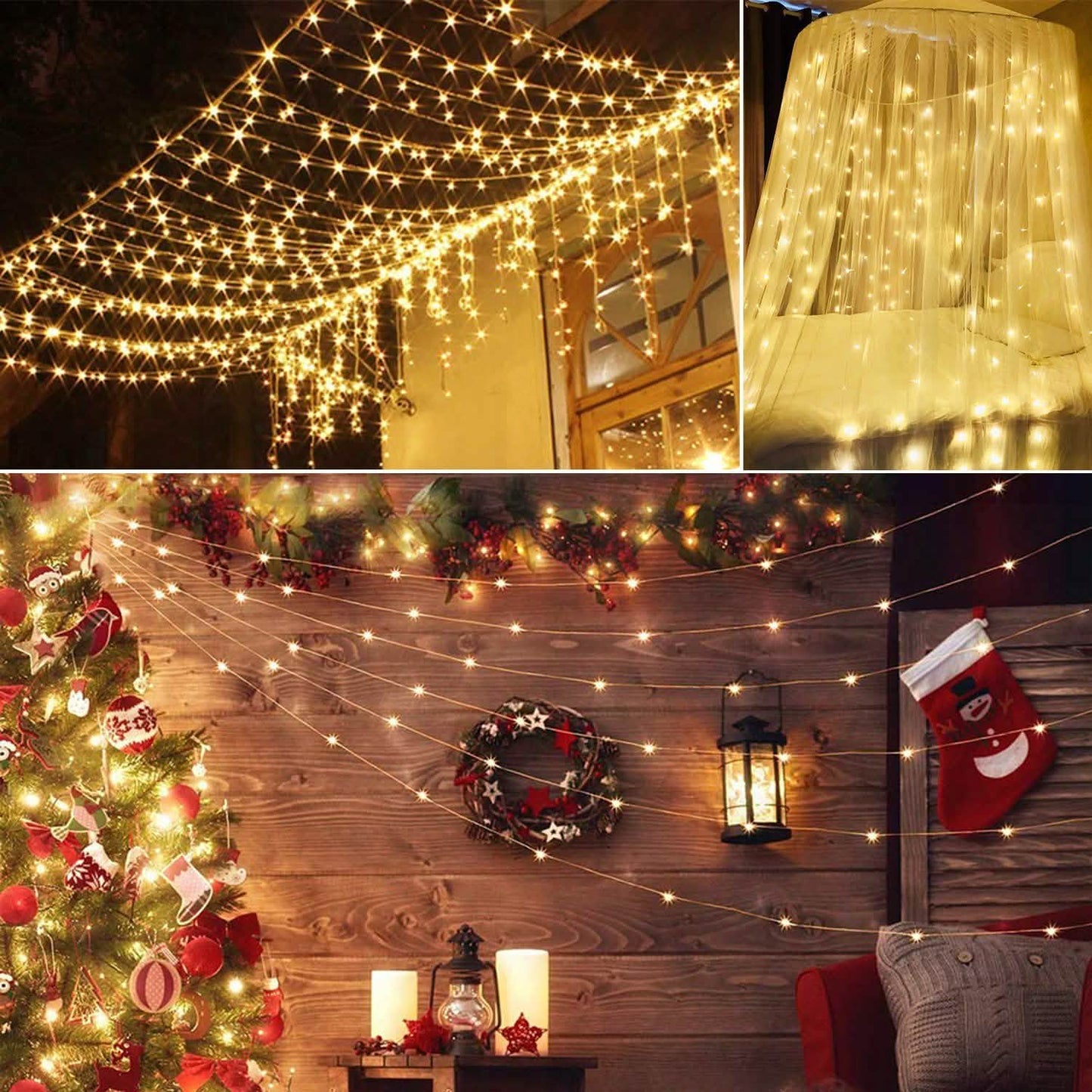 3M 300 LEDs String Curtain Light with Remote DailySale