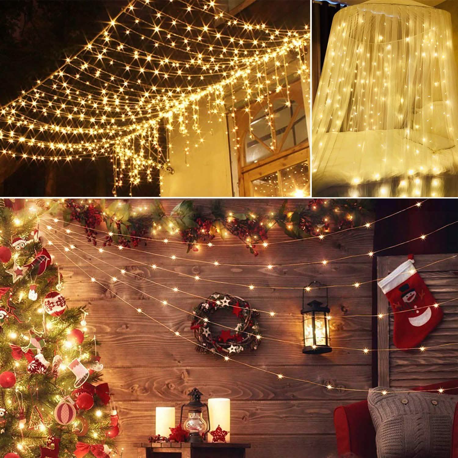 3M 300 LEDs String Curtain Light with Remote DailySale