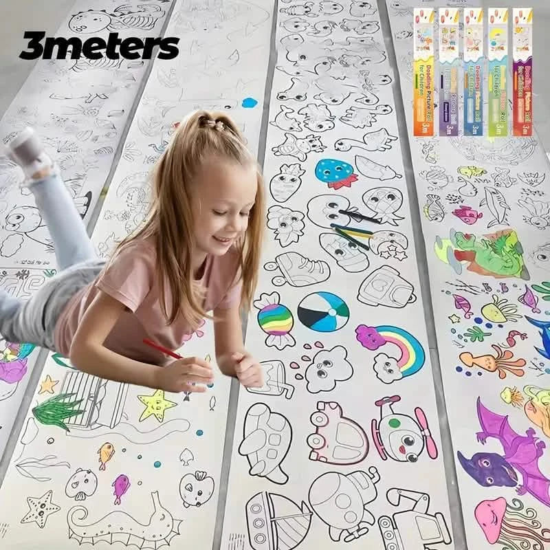 3M Painting Paper Roll DIY Painting Painting Color Filling DailySale