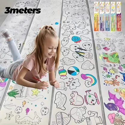 3M Painting Paper Roll DIY Painting Painting Color Filling DailySale