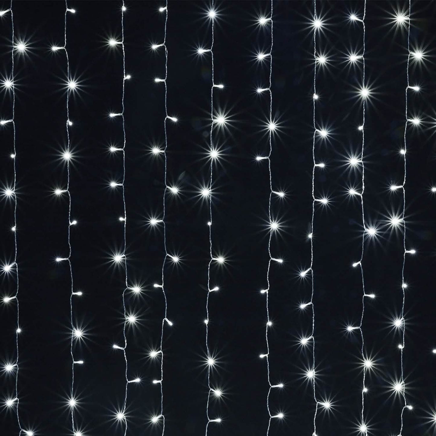 3Mx3M White 300 LED Curtain Fairy String Light 8 Models Garden Patio Party Decoration DailySale