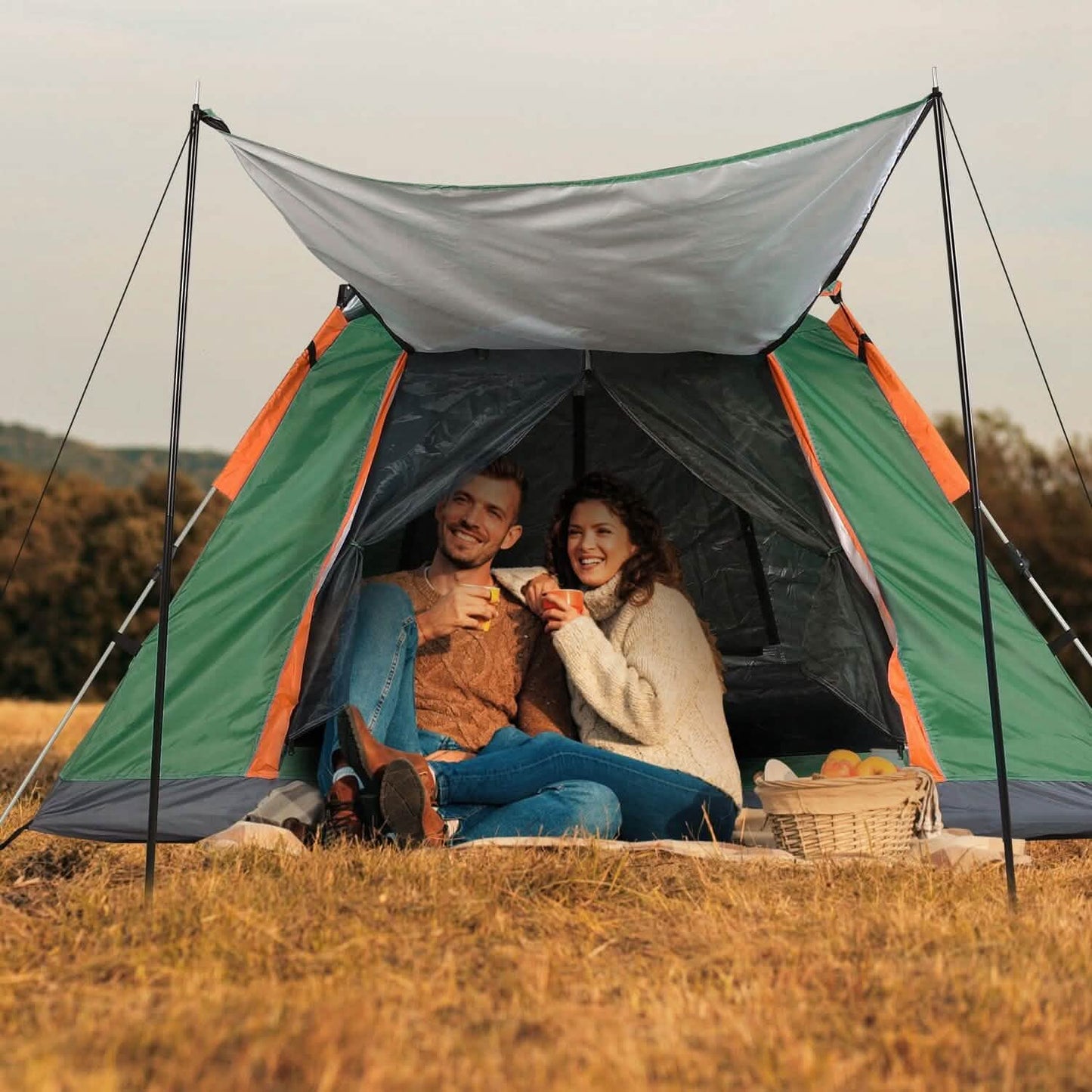 4-5 Person Camping Tent Outdoor Foldable Waterproof Tent DailySale