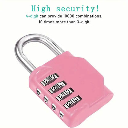 4-Digit Waterproof Zinc Alloy Combination Padlock DailySale