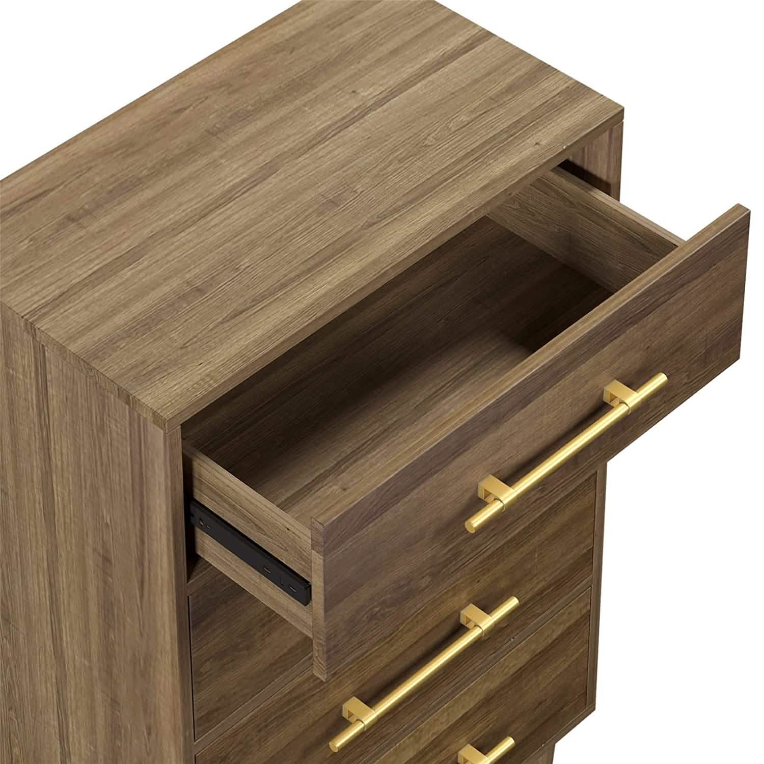 4 Drawer Cabinet Dresser Closet Wooden Dresser DailySale
