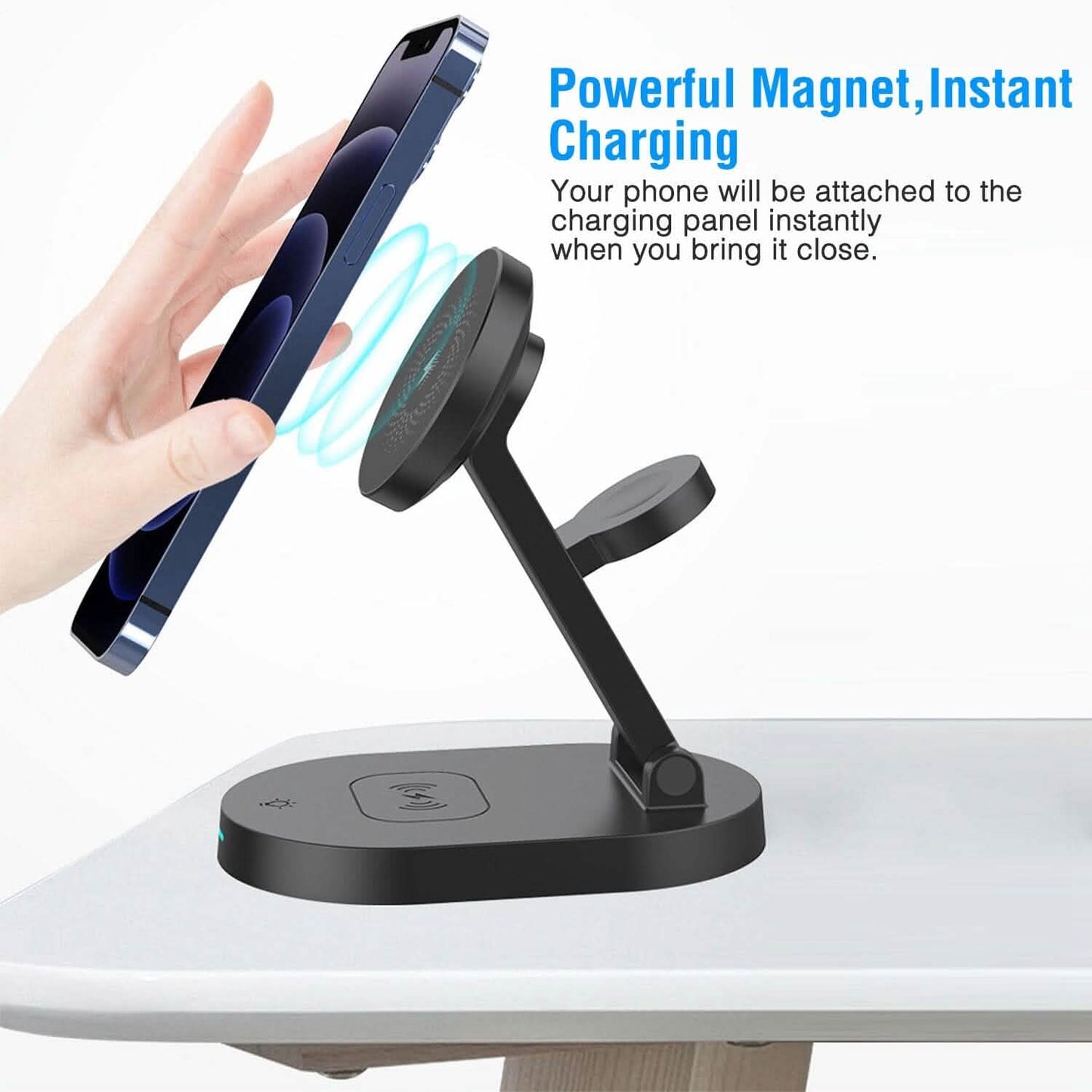 4-in-1 15W Foldable Magnetic Wireless Charging Station DailySale