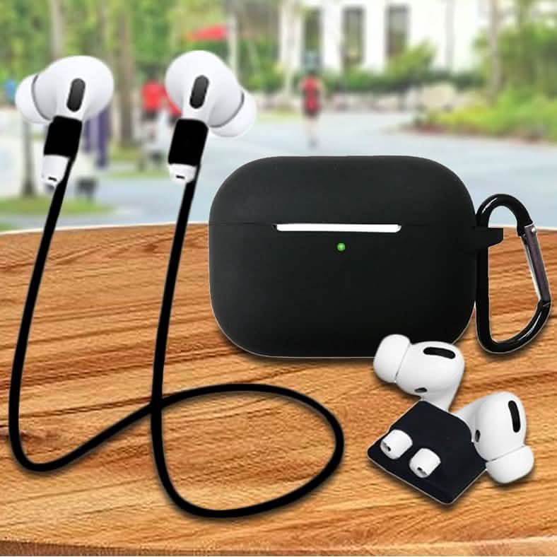4-In-1 Airpods Pro3 Case Carabiner Sleeve Anti-lost Rope Set DailySale