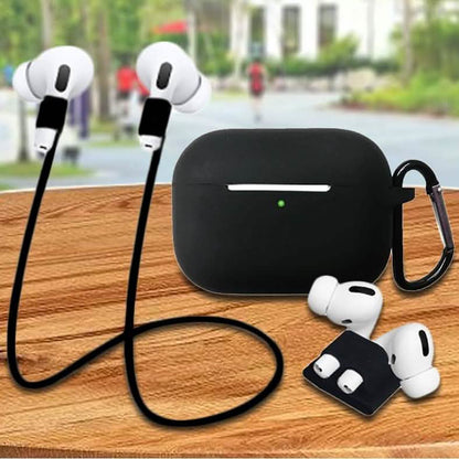 4-In-1 Airpods Pro3 Case Carabiner Sleeve Anti-lost Rope Set DailySale