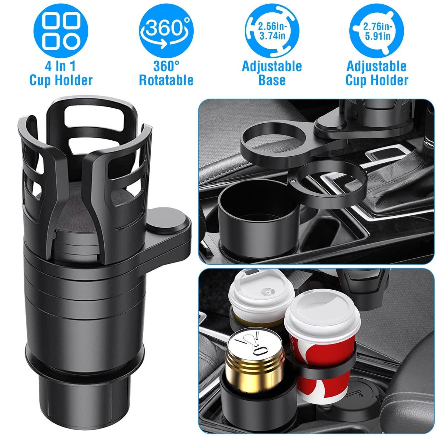 4-in-1 Car Cup Holder DailySale