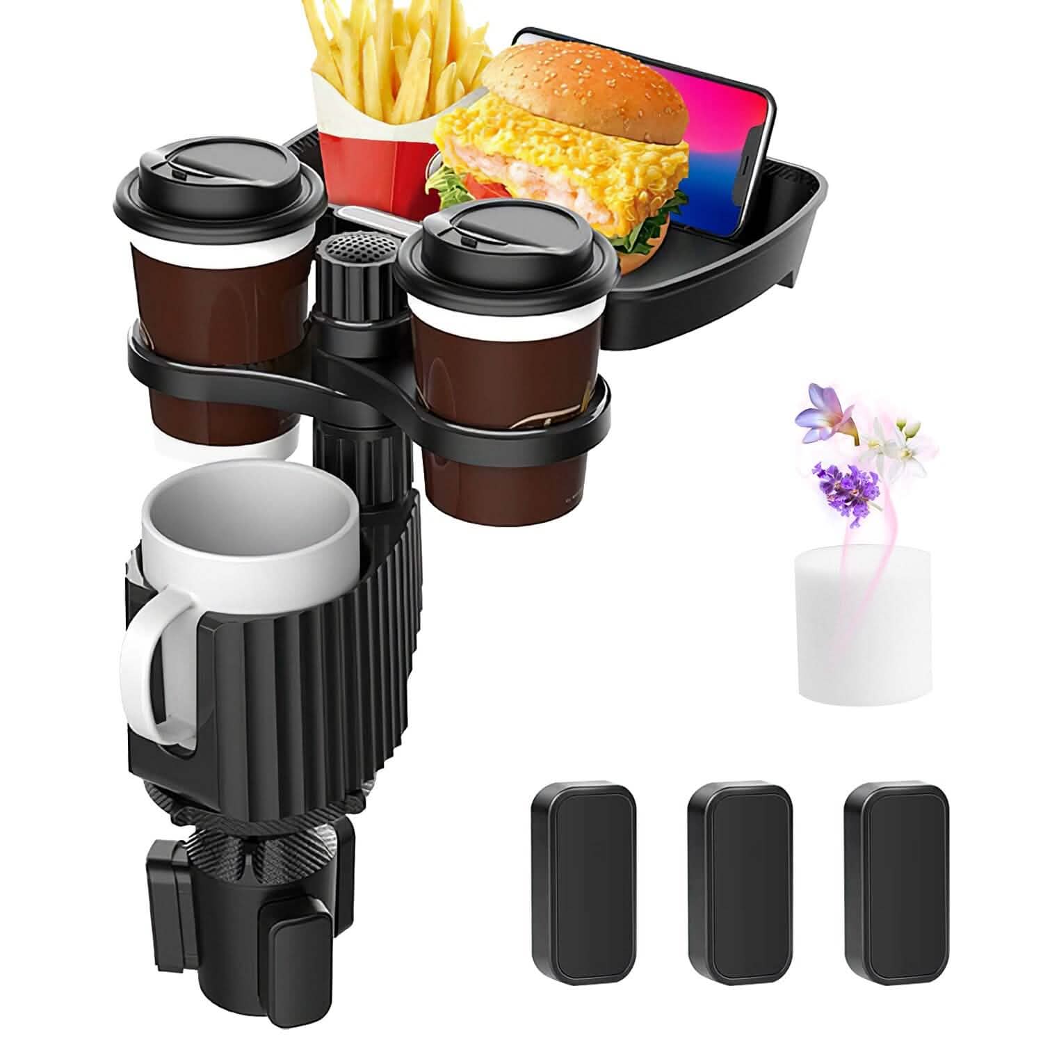 4-in-1 Car Cup Holder Tray Food Table DailySale