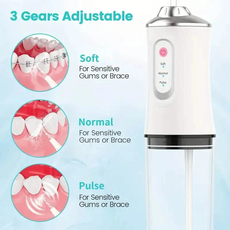 4-in-1 Cordless Water Flossers Oral Irrigator With DIY Mode 4 Jet Tips DailySale