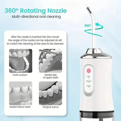 4-in-1 Cordless Water Flossers Oral Irrigator With DIY Mode 4 Jet Tips DailySale