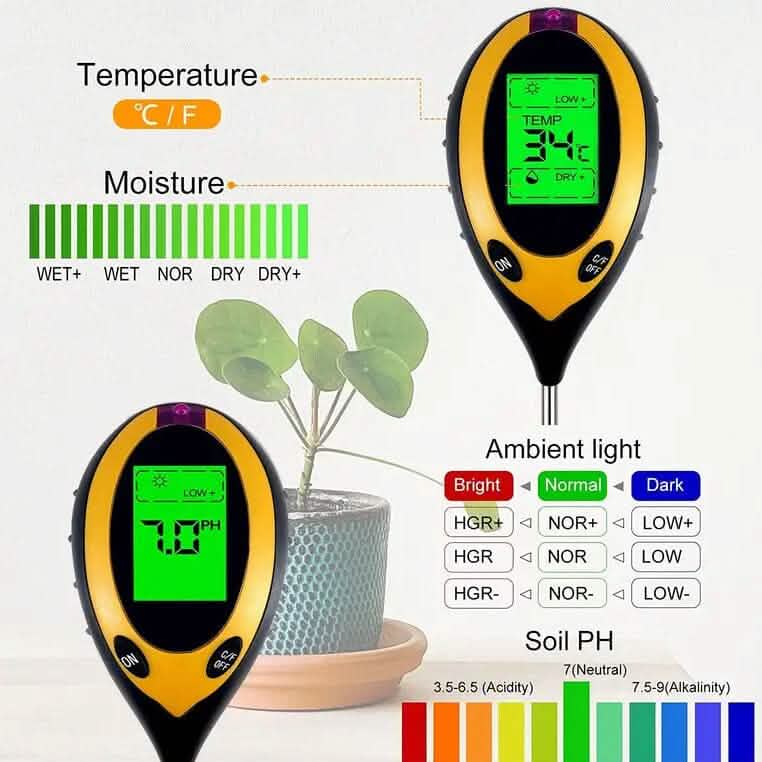 4-in-1 Digital Soil Moisture Meter DailySale