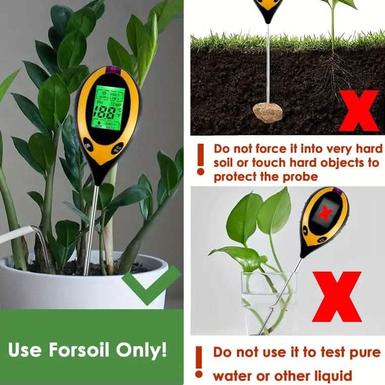 4-in-1 Digital Soil Moisture Meter DailySale