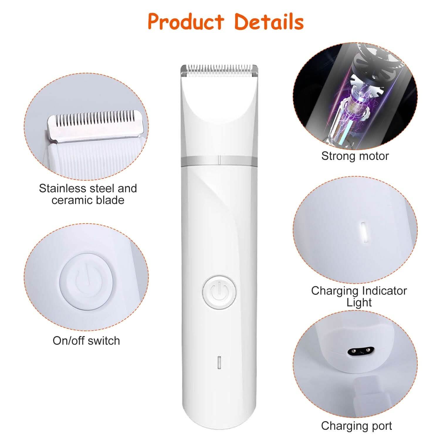 4-in-1 Electric Pet Dog Cat Grooming Kit Cordless Rechargeable DailySale