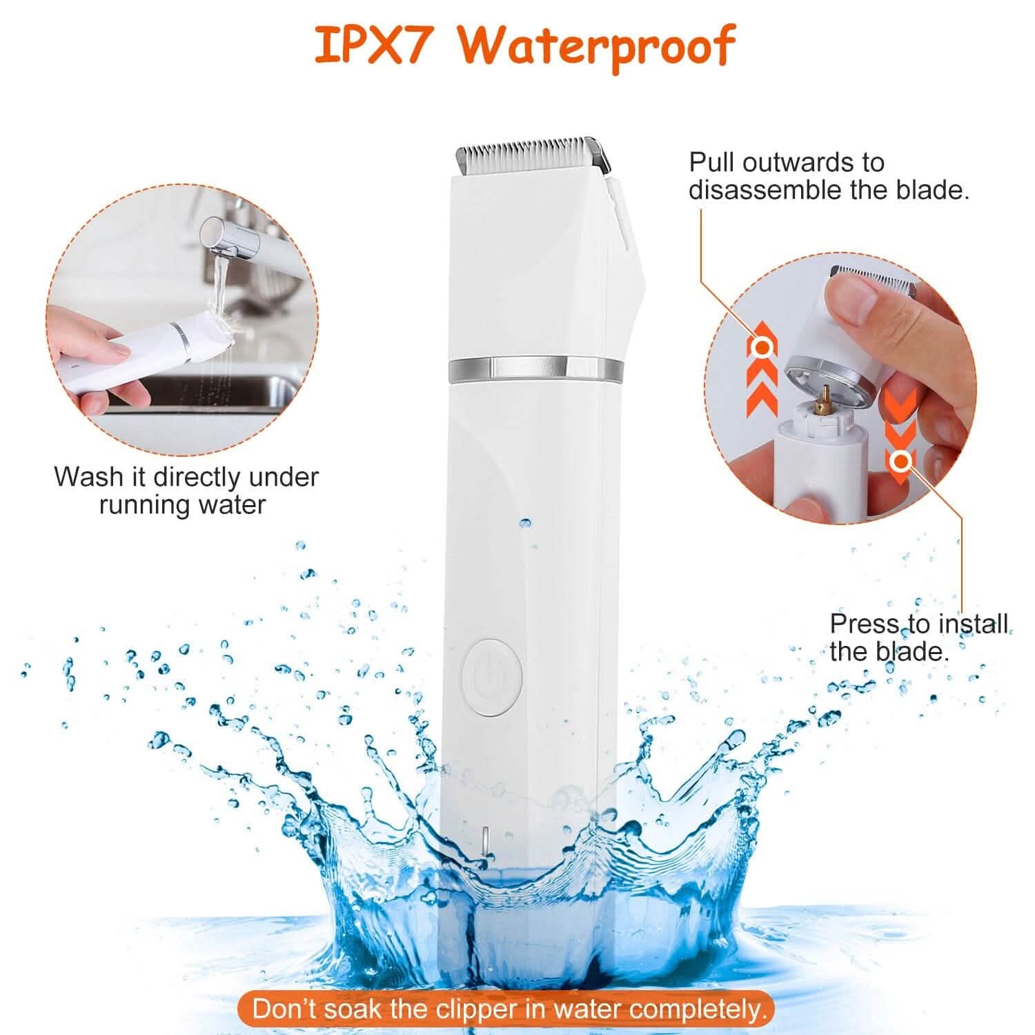 4-in-1 Electric Pet Dog Cat Grooming Kit Cordless Rechargeable DailySale