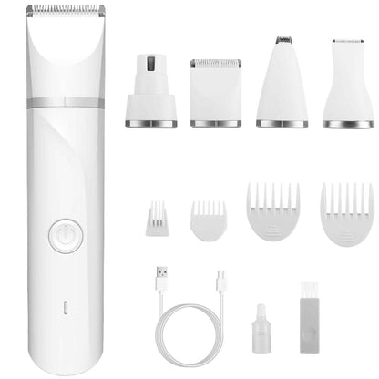 4-in-1 Electric Pet Dog Cat Grooming Kit Cordless Rechargeable DailySale