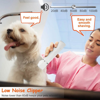 4-in-1 Electric Pet Dog Cat Grooming Kit Cordless Rechargeable DailySale