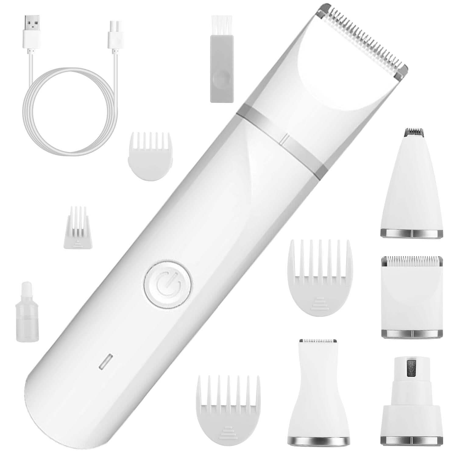 4-in-1 Electric Pet Dog Cat Grooming Kit Cordless Rechargeable DailySale